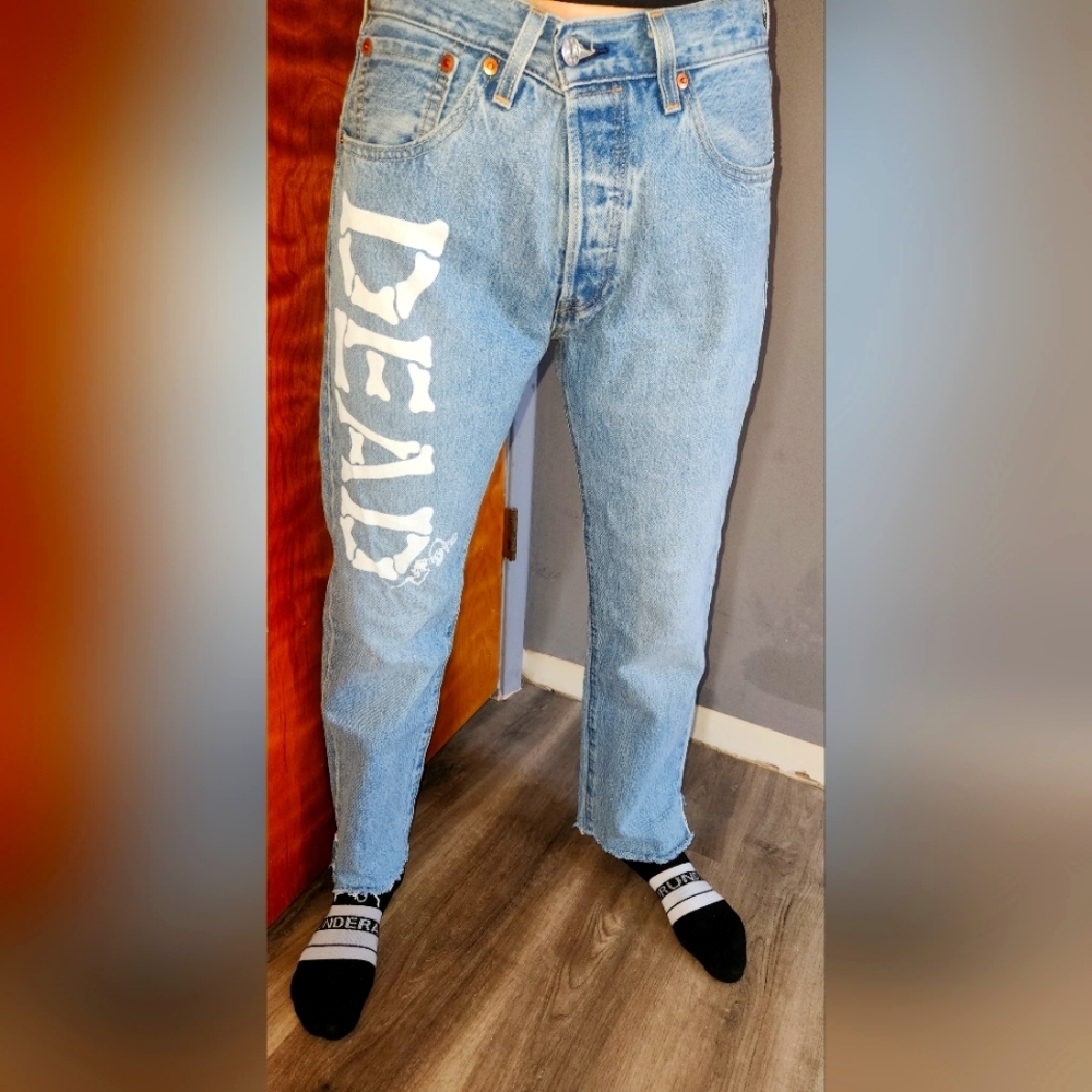 Levis x grateful dead premium denim‎ 501 jeans